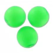 Perles en verre tchèque rondes  8 mm Neon Green Mat x20