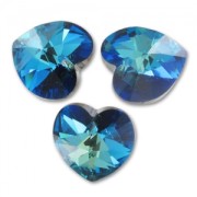 Coeur PureCrystal 6228 14,4x14 mm Crystal Bermuda Blue x1|raw }}