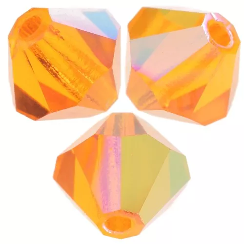 Perles toupies Preciosa - Rondelle Bead 5 mm - Sun AB x12