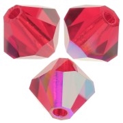 Perles toupies Preciosa - Rondelle Bead 6 mm - Light Siam AB x12|raw }}