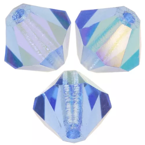 Perles toupies Preciosa - Rondelle Bead 5 mm - Sapphire AB x12