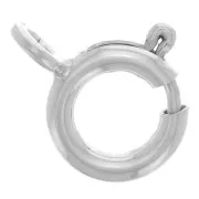 Fermoir à ressort 8 mm avec anneau ouvert en Argent 925 x1