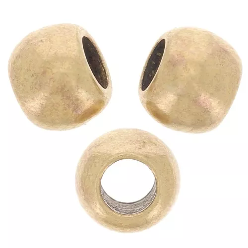Perles rondes aplaties 5x4 mm - Bronze x20