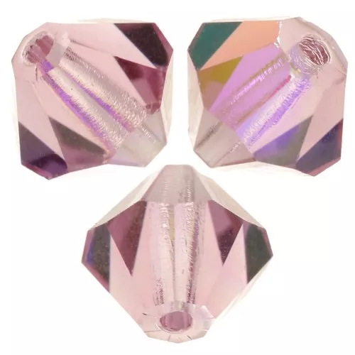 Perles toupies Preciosa - Rondelle Bead 6 mm - Light Amethyst AB x12