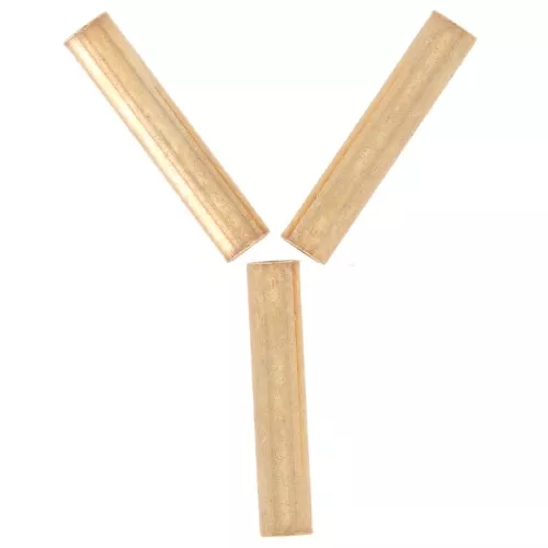 Tubes droits 10x1.9 mm - Doré à l'or fin x10