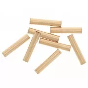 Tubes droits 10x1.9 mm - Doré à l'or fin x10