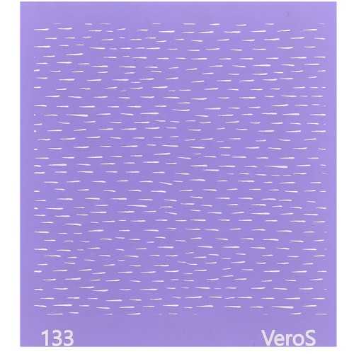 Silk Screen VeroS pour pâte polymère 90x90 mm - Motif petits traits n°133 x1