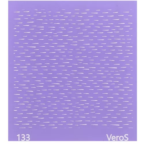 Silk Screen VeroS pour pâte polymère 90x90 mm - Motif petits traits n°133 x1