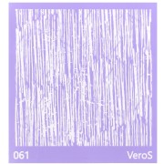 Silk Screen VeroS pour pâte polymère 90x90 mm - Motif lignes abstraites n°061 x1