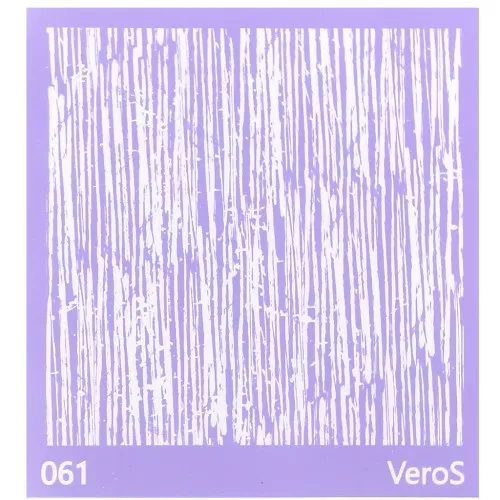 Silk Screen VeroS pour pâte polymère 90x90 mm - Motif lignes abstraites n°061 x1