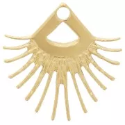 Pendentif ethnique 20 mm - Acier inoxydable 304L Doré x1