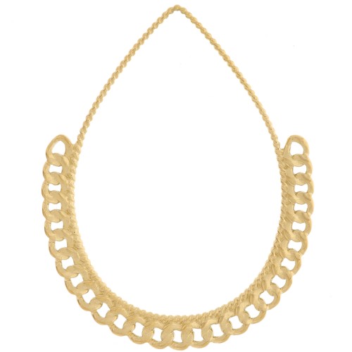 Pendentifs gouttes avec chaîne 38x30.5 mm - Acier inoxydable 304L Doré x2