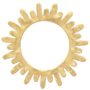 Intercalaire soleil martelé 18 mm - Acier inoxydable 316L Doré x1|raw }}