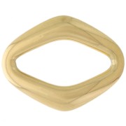 Intercalaire losange bombé 19x15 mm - Acier inoxydable 304L Doré x1|raw }}