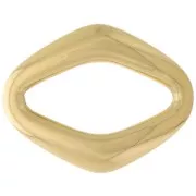 Intercalaire losange bombé 19x15 mm - Acier inoxydable 304L Doré x1