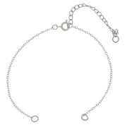 Bracelet maille Forçat limée 1.3 mm pour intercalaire - Acier inox 304L x16cm|raw }}