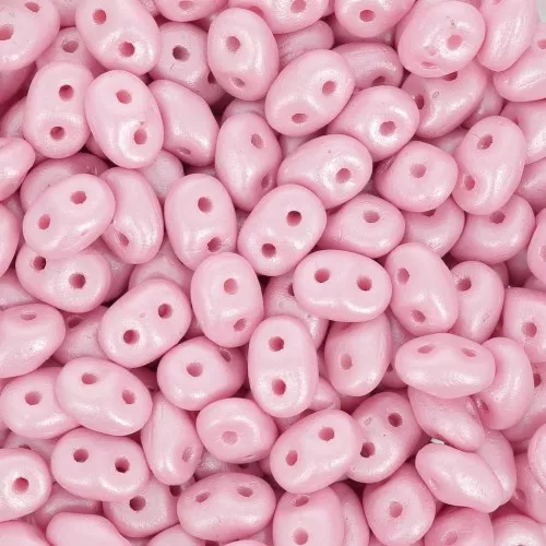 SuperDuo 2.5x5 mm - Powdery Pastel Pink x10g