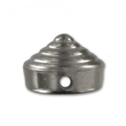 Cônes spirale à coudre en résine CCB 10 mm black nickel x6|raw }}