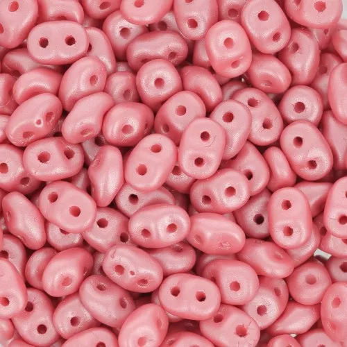SuperDuo 2.5x5 mm - Powdery Pastel Maroon x10g