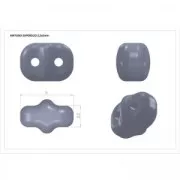 SuperDuo 2.5x5 mm - Powdery Pastel Lime x10g