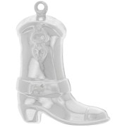 Pendentif Santiag botte de cowboy 30x23 mm - Argent 925 x1
