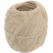 Bobine de fil de chanvre 1 mm - Naturel x120m