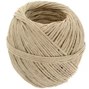 Bobine de fil de chanvre 1.3 mm - Naturel x50m