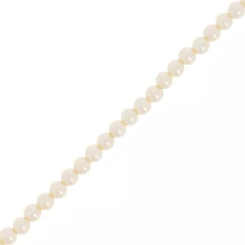 Perles nacrées Aurora 5810 3 mm - Crystal Cream Pearl x61cm