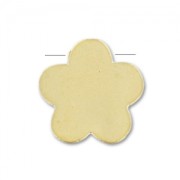 Perle Fleur 8,5 mm - Doré à l'or fin satiné x1