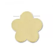 Perle Fleur 8,5 mm - Doré à l'or fin satiné x1