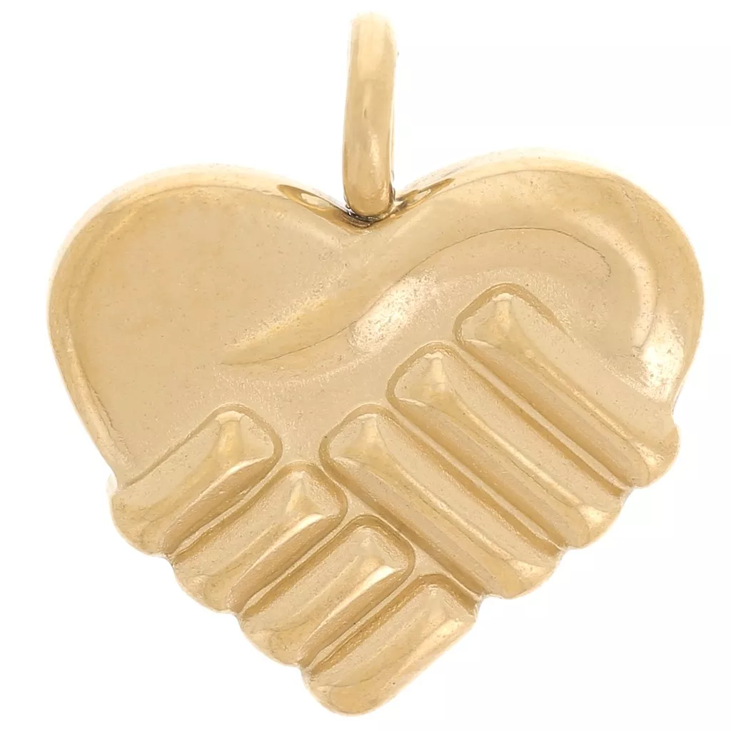 Pendentif Rehausseur De Caution Or Jaune 14 Carats 14 Mm - USA - Neuf