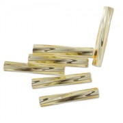Bugles Twist Miyuki 12 mm TW2012-0003 - Silver Lined Gold x10g