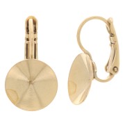 Dormeuses porte-cabochon à coller PureCrystal 1122 12 mm - Doré x2|raw }}