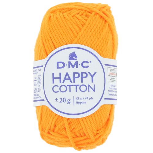 Coton Happy Cotton DMC - spécial amigurumi - Orange (n°792) x43m