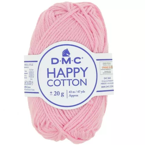 Coton Happy Cotton DMC - spécial amigurumi - Rose clair (n°764) x43m