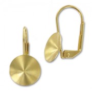 Dormeuses porte-cabochon PureCrystal 1122 Rivoli 10 mm - Doré x2|raw }}