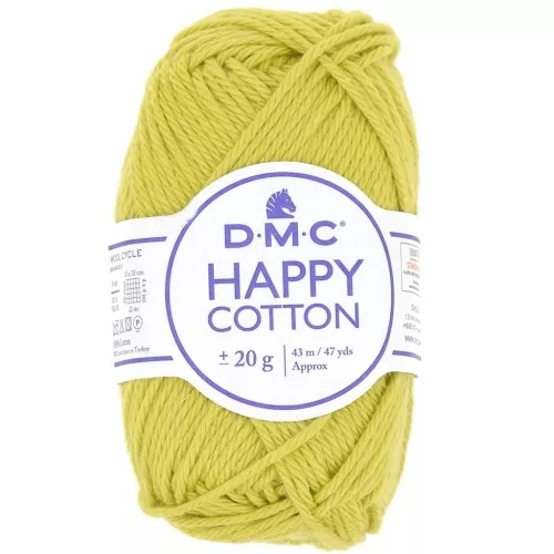 Coton Happy Cotton DMC - spécial amigurumi - Vert Tilleul (n°752) x43m