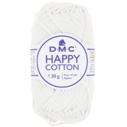 Coton Happy Cotton DMC - spécial amigurumi - Blanc (n°762) x43m