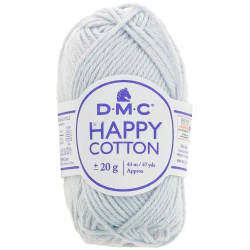 Coton Happy Cotton DMC - spécial amigurumi - Bleu gris (n°796) x43m