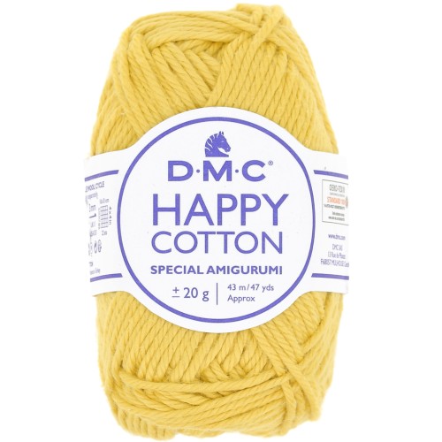 Coton Happy Cotton DMC - spécial amigurumi - Banane (n°771) x43m