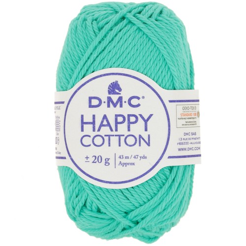 Coton Happy Cotton DMC - spécial amigurumi - Turquoise (n°784) x43m