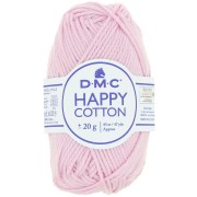 Coton Happy Cotton DMC - spécial amigurumi - Rose dragée (n°760) x43m