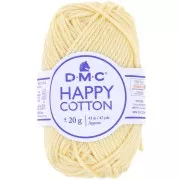 Coton Happy Cotton DMC - spécial amigurumi - Jaune pâle (n°770) x43m