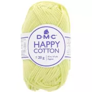 Coton Happy Cotton DMC - spécial amigurumi - Vert anis (n°778) x43m