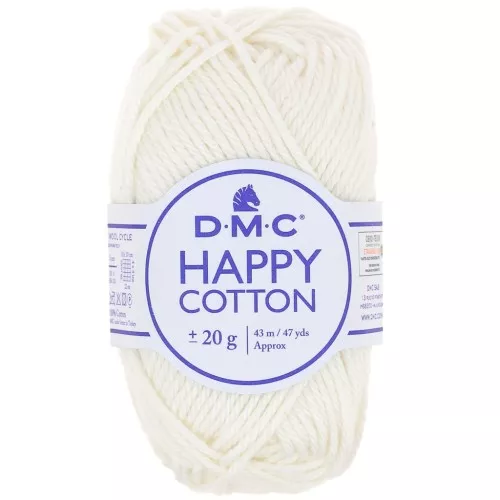 Coton Happy Cotton DMC - spécial amigurumi - Ecru (n°761) x43m