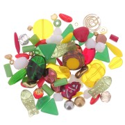 Assortiment de perles de bohème - couleur Noël - Christmas x50g|raw }}
