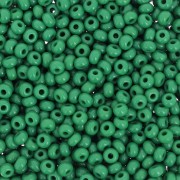 Perles rocailles Preciosa  9/0 2.5 mm - Green Opaque x20g
