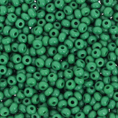 Preciosa Perles rocailles 9/0 2.5 mm - Green Opaque x20g