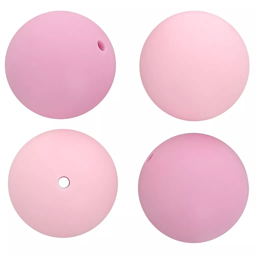 Lot De 90 Perles Rondes En Silicone 12mm Et 15mm - Pour Création Bijoux, Porte-clés - Perles D'espacement Colorées