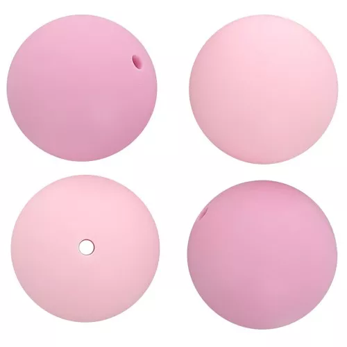 Assortiment De Perles Rondes En Silicone De 15 Mm Pour Fabrication